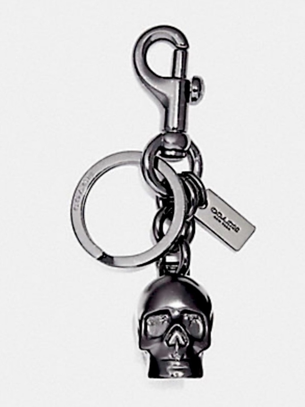 COACH SKULL KEYCHAIN FOB